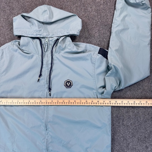 VISSLA The Trip Hooded Windbreaker Jacket VISSLA Men's M Light Blue *Read - Picture 11 of 16